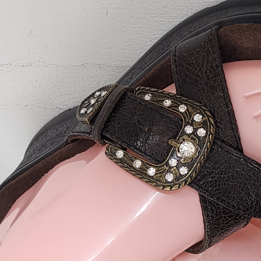 Roper Black Sandals with Decorative Studs - Picture 4 of 7